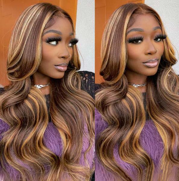 HD Balayage P4/27 Loose Wavy Wig