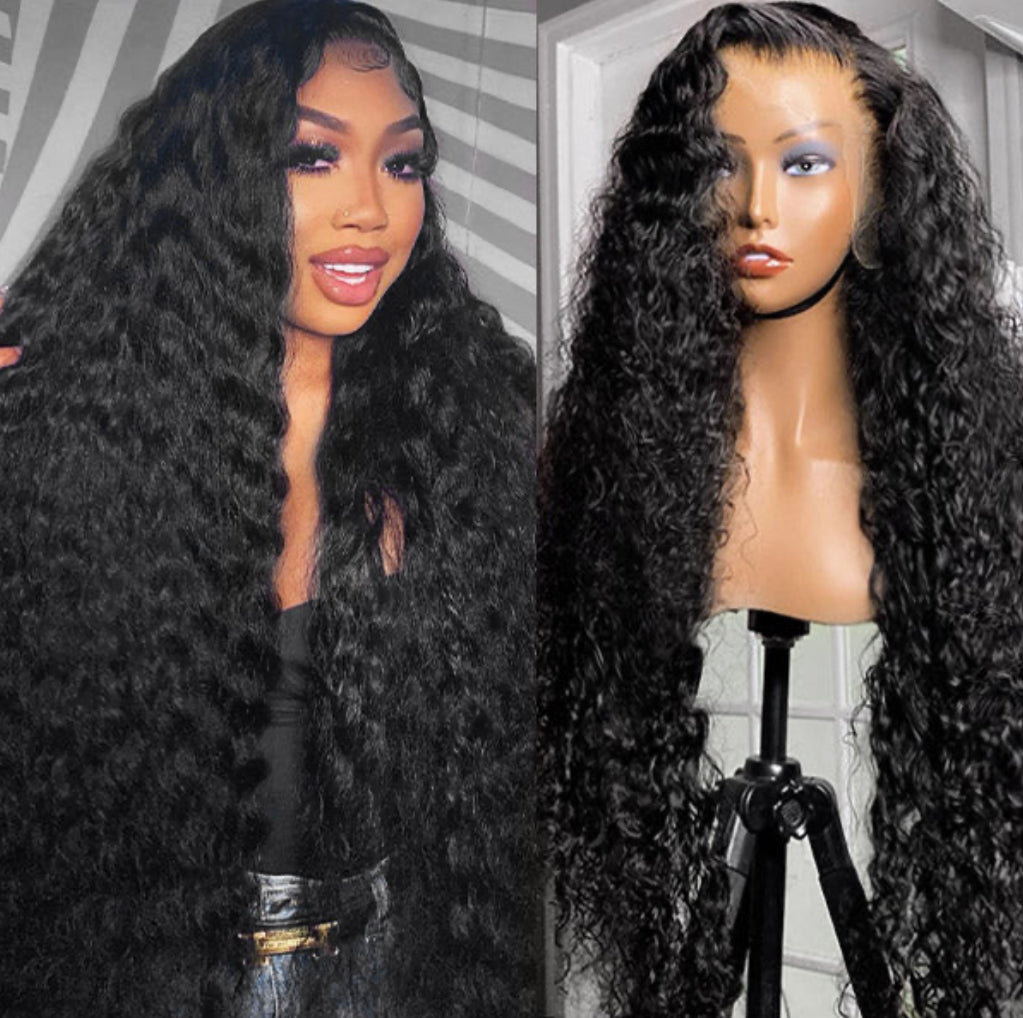 HD 4x4 Water Wave Lace Closure Wig