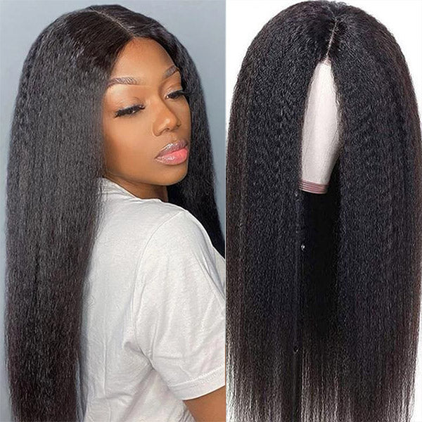 HD 4x4 Afro Kinky Straight Lace Closure Wig