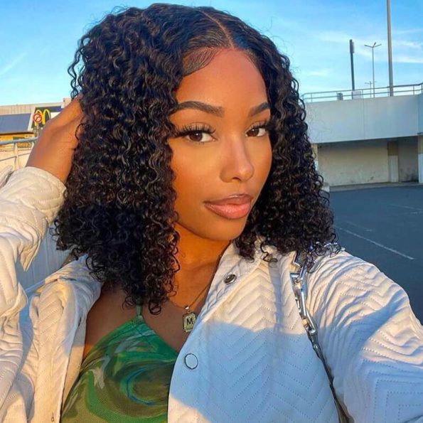 Short Curly Bob 6×5 Plus Lace Wear Go Glueless Air Cap Wig 100% Human Hair