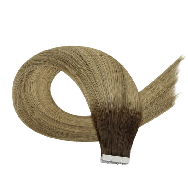  Tape In Human Hair Extensions(#3/8/26) 