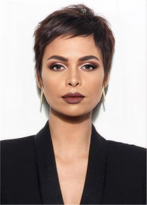 Pixie Short Natural Straight Human Hair Wig