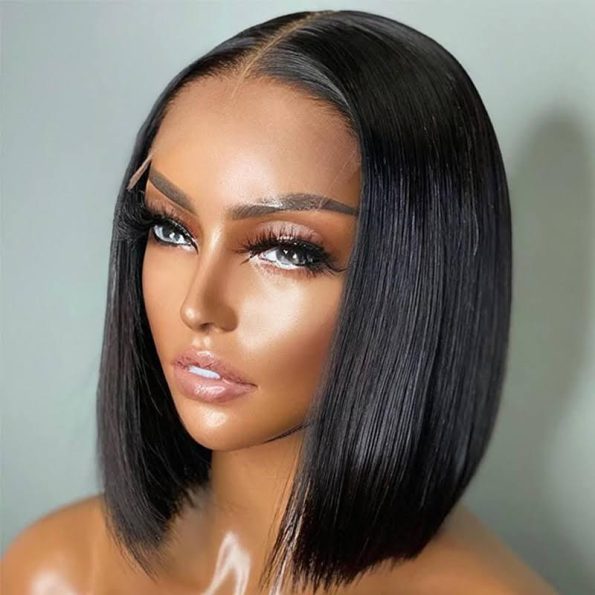 Wear Go Straight Bob Wig Pre-Cut 6×5 HD Lace Closure Wig Glueless Bleached Knots