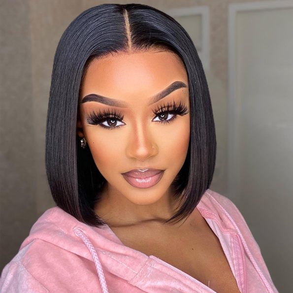 Wear Go Straight Bob Wig Pre-Cut 6×5 HD Lace Closure Wig Glueless Bleached Knots