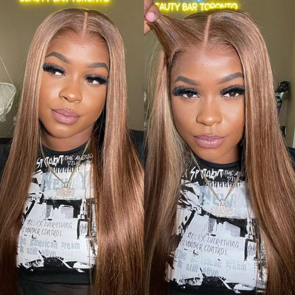 Wear Go Honey Blonde Highlight Wig Straight/Body Wave Air Cap 6×5 Plus HD Glueless Pre-Cut Lace Wig