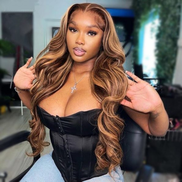 Wear Go Honey Blonde Highlight Wig Straight/Body Wave Air Cap 6×5 Plus HD Glueless Pre-Cut Lace Wig