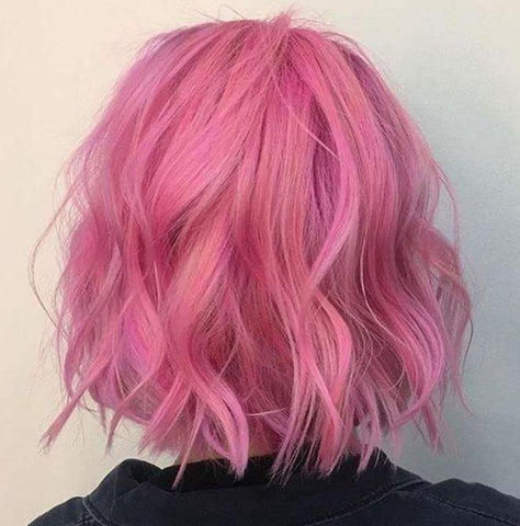 Pink Bob Wigs With Baby Hair - Belle Noir Beauty