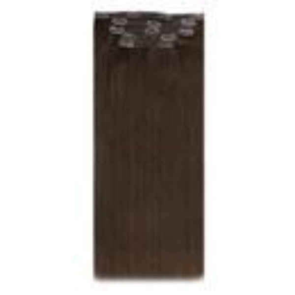 Clip In Human Hair Color Chocolate Brown (#4)
