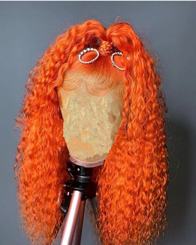 Curly Orange Lace Front Unit