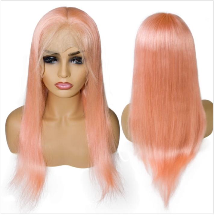 Lace Front 10a Grade  Pink Colour Wig - Belle Noir Beauty