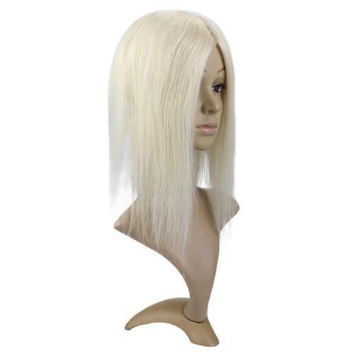 Hair Toppers Women Clip In Mono Topper Human Hair Blonde #18 Highlighted With Blonde #613(#P18/