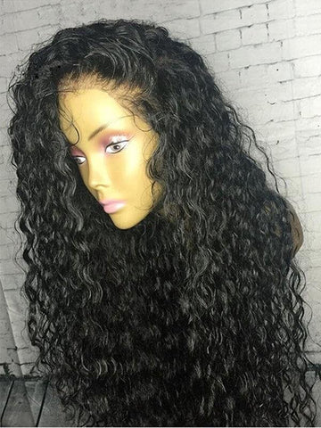 12A Grade Kinky Curly Full Lace Wigs With Baby Hair - Belle Noir Beauty